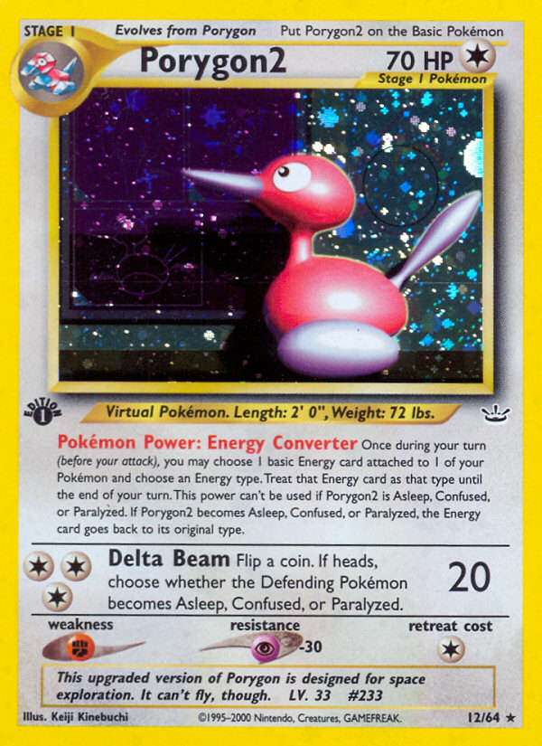 Porygon2 (12/64) [Neo Revelation 1st Edition] | Clutch Gaming