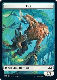 Cat // Copy Double-Sided Token [Double Masters Tokens] | Clutch Gaming