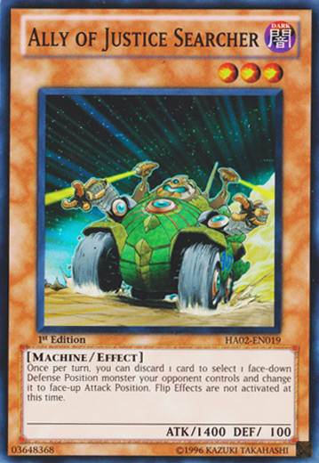 Ally of Justice Searcher [HA02-EN019] Super Rare | Clutch Gaming