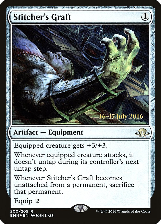 Stitcher's Graft [Eldritch Moon Prerelease Promos] | Clutch Gaming