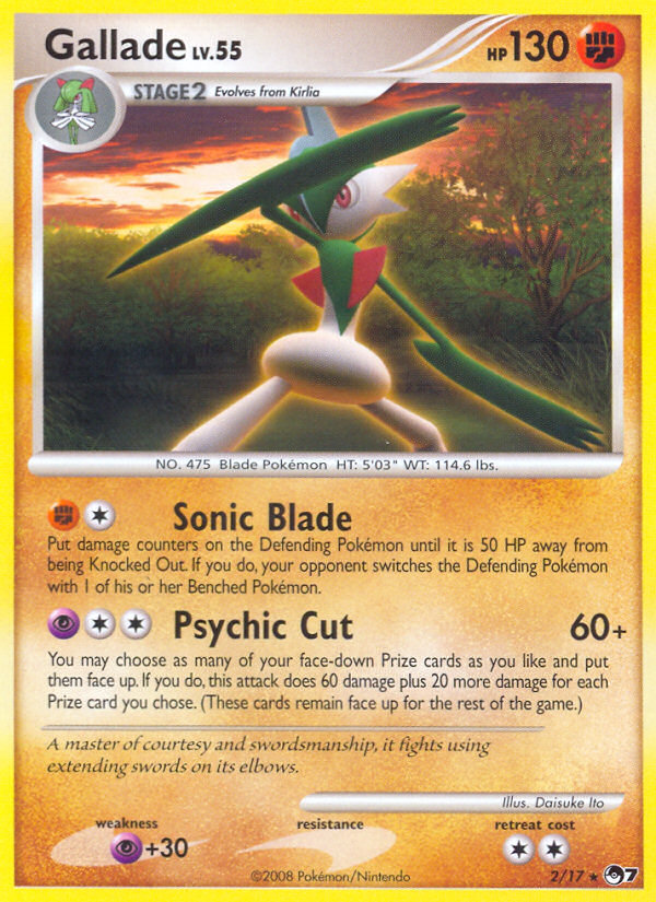 Gallade (2/17) [POP Series 7] | Clutch Gaming