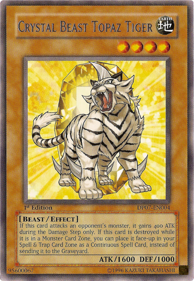 Crystal Beast Topaz Tiger [DP07-EN004] Rare | Clutch Gaming