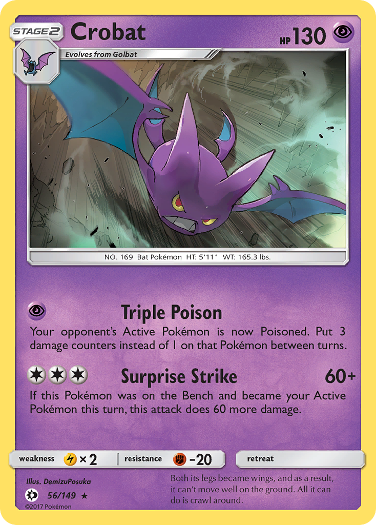 Crobat (56/149) [Sun & Moon: Base Set] | Clutch Gaming