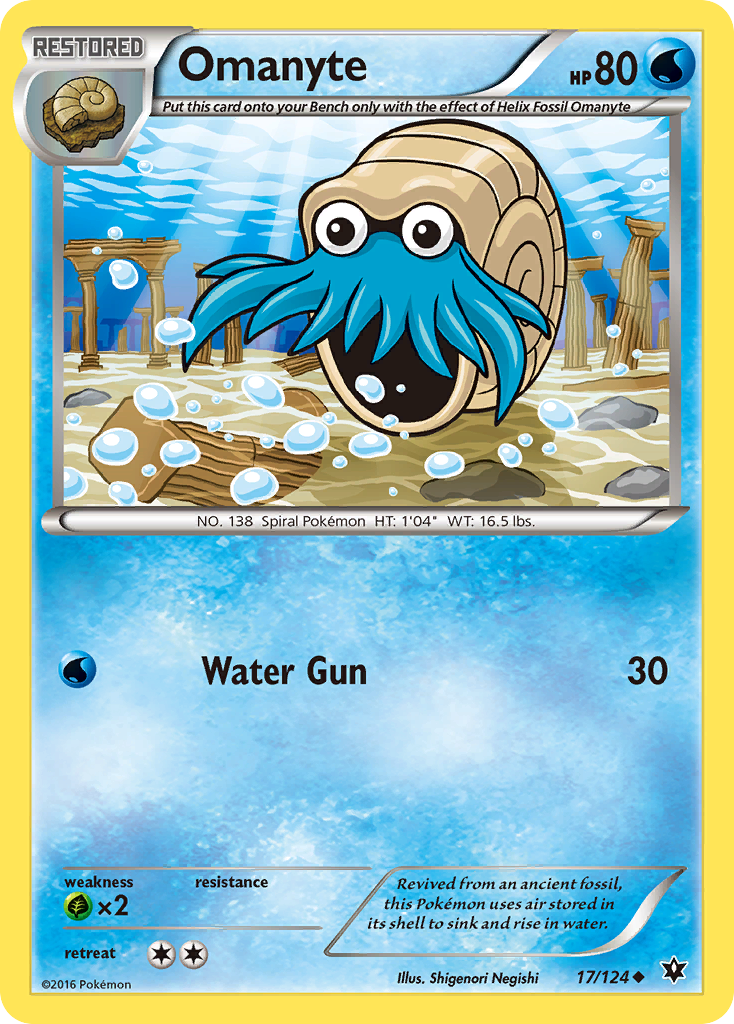 Omanyte (17/124) [XY: Fates Collide] | Clutch Gaming