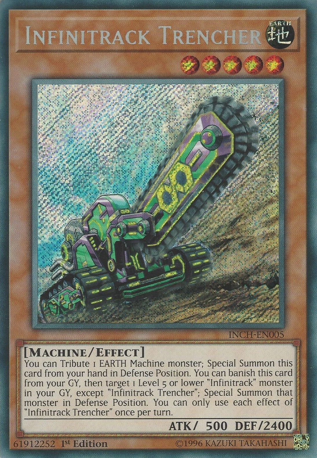 Infinitrack Trencher [INCH-EN005] Secret Rare | Clutch Gaming