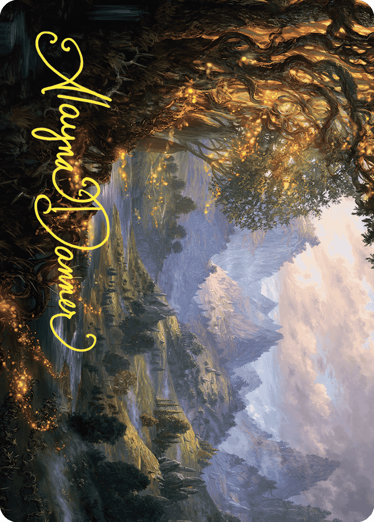 Evolving Wilds Art Card (Gold-Stamped Signature) [Wilds of Eldraine Art Series] | Clutch Gaming