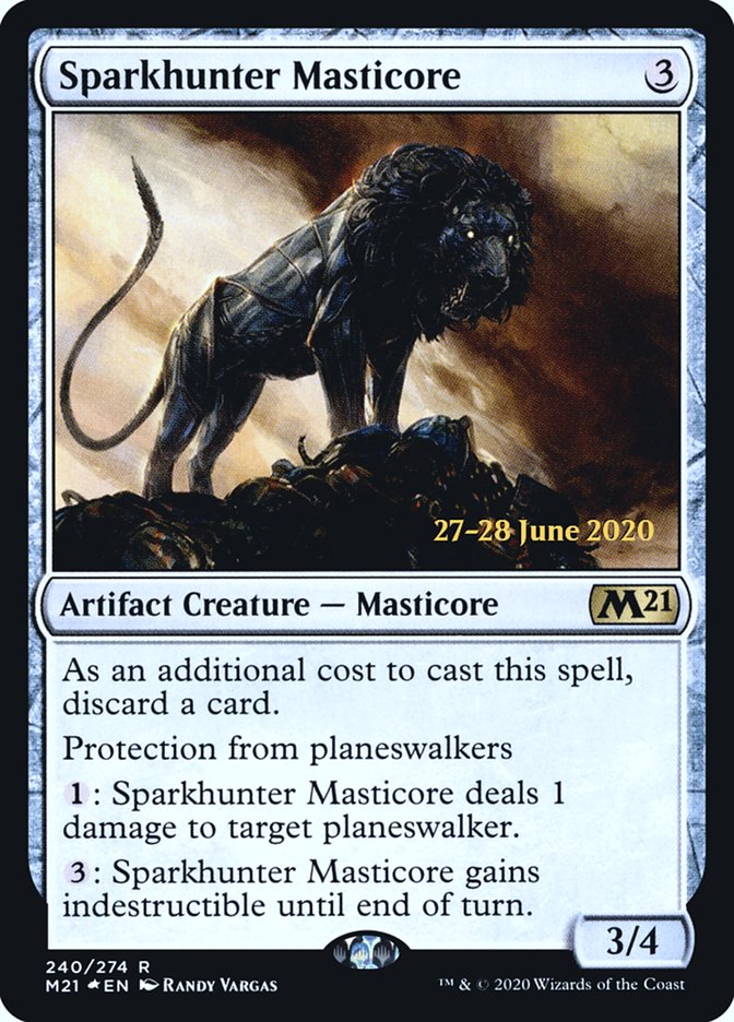 Sparkhunter Masticore [Core Set 2021 Prerelease Promos] | Clutch Gaming