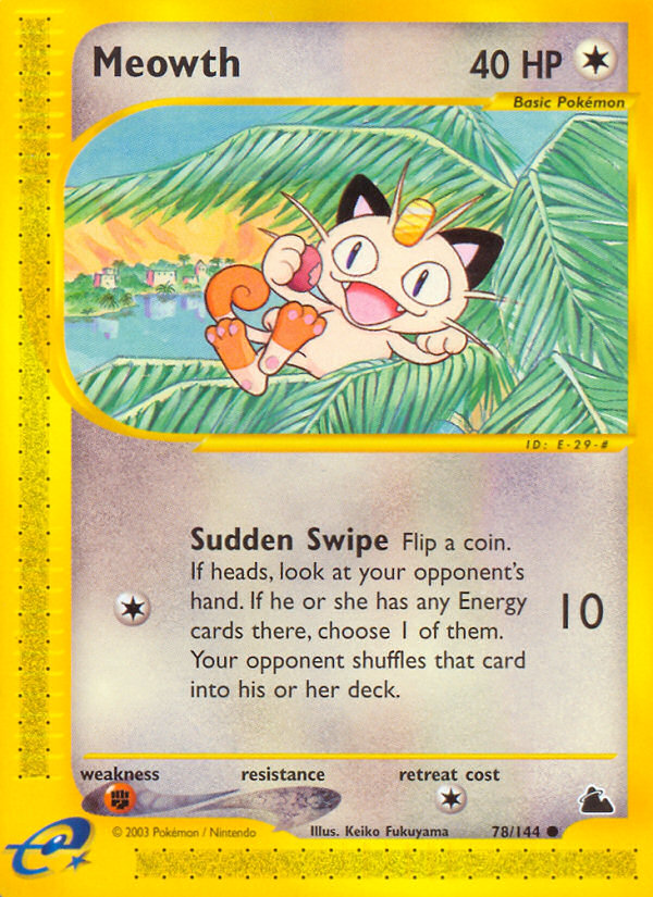 Meowth (78/144) [Skyridge] | Clutch Gaming