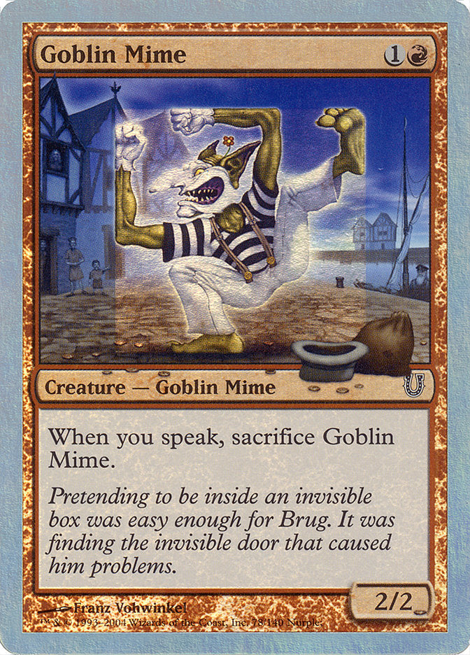 Goblin Mime (Alternate Foil) [Unhinged] | Clutch Gaming