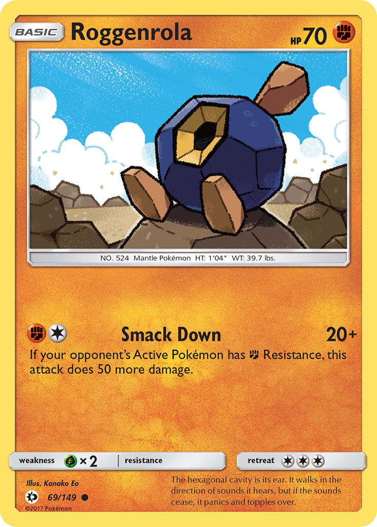 Roggenrola (69/149) [Sun & Moon: Base Set] | Clutch Gaming