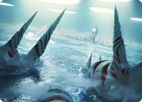 Seachrome Coast Art Card [Phyrexia: All Will Be One Art Series] | Clutch Gaming