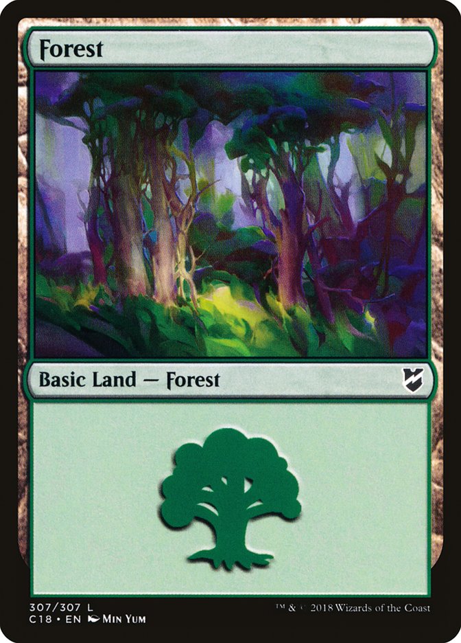 Forest (307) [Commander 2018] | Clutch Gaming