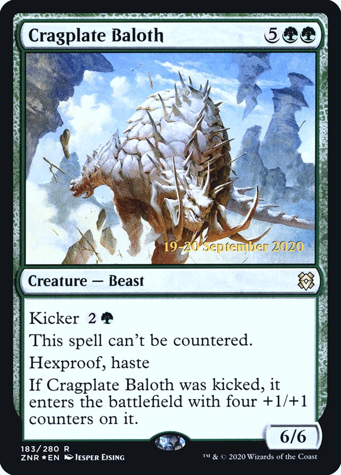 Cragplate Baloth [Zendikar Rising Prerelease Promos] | Clutch Gaming