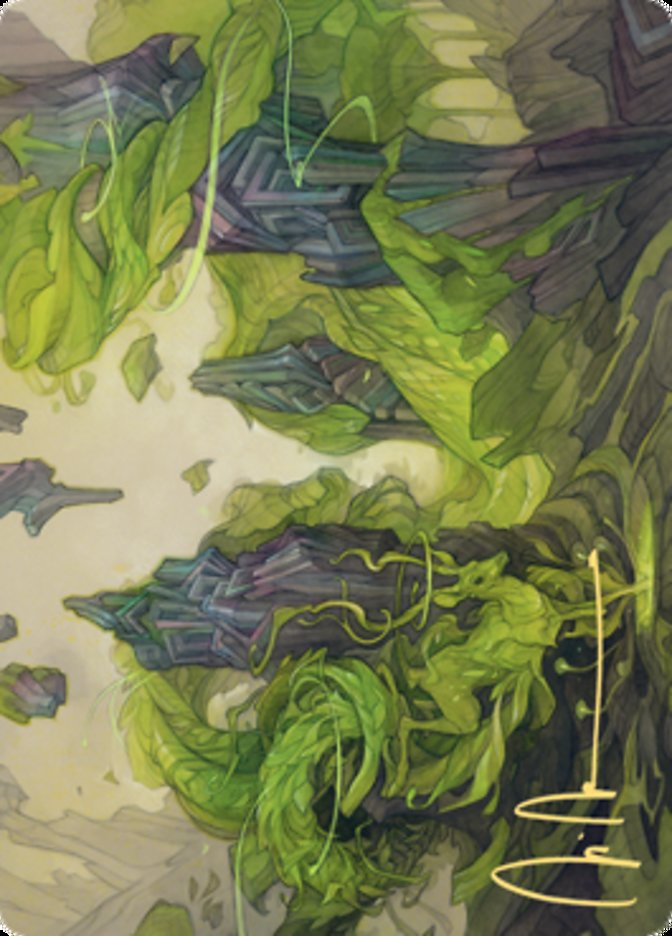 Reclaim the Wastes Art Card (Gold-Stamped Signature) [Zendikar Rising Art Series] | Clutch Gaming