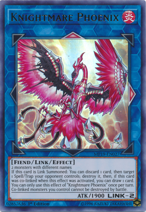 Knightmare Phoenix [MP19-EN027] Ultra Rare | Clutch Gaming