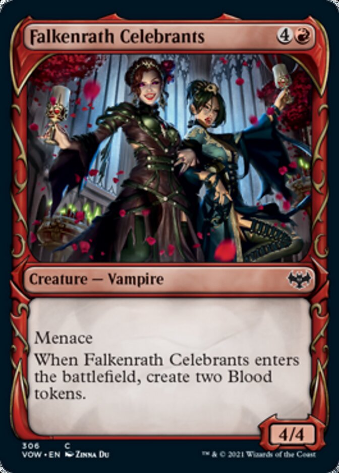 Falkenrath Celebrants (Showcase Fang Frame) [Innistrad: Crimson Vow] | Clutch Gaming