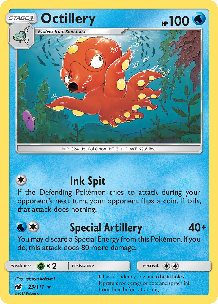 Octillery (23/111) [Sun & Moon: Crimson Invasion] | Clutch Gaming