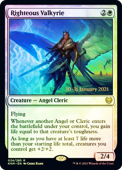 Righteous Valkyrie [Kaldheim Prerelease Promos] | Clutch Gaming