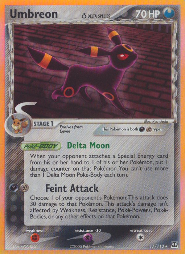 Umbreon (17/113) (Delta Species) [EX: Delta Species] | Clutch Gaming