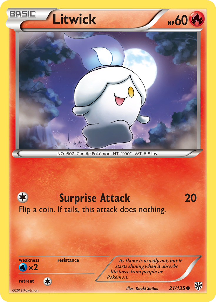 Litwick (21/135) [Black & White: Plasma Storm] | Clutch Gaming