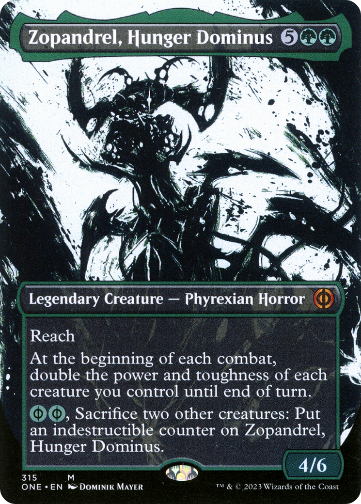 Zopandrel, Hunger Dominus (Borderless Ichor) [Phyrexia: All Will Be One] | Clutch Gaming