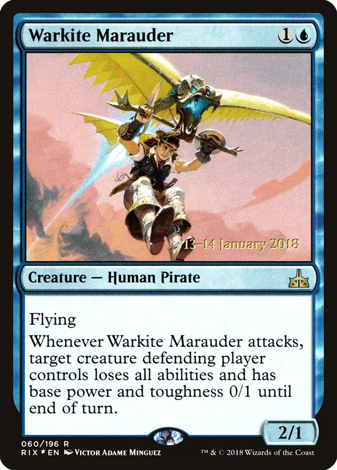 Warkite Marauder [Rivals of Ixalan Prerelease Promos] | Clutch Gaming