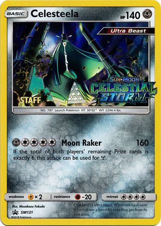 Celesteela (SM131) (Staff Prerelease Promo) [Sun & Moon: Black Star Promos] | Clutch Gaming