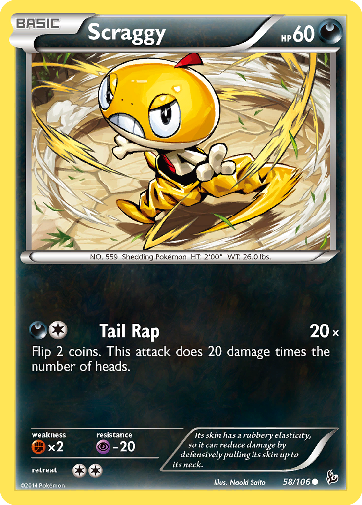 Scraggy (58/106) [XY: Flashfire] | Clutch Gaming