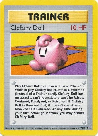 Clefairy Doll (70/102) [Base Set Shadowless Unlimited] | Clutch Gaming