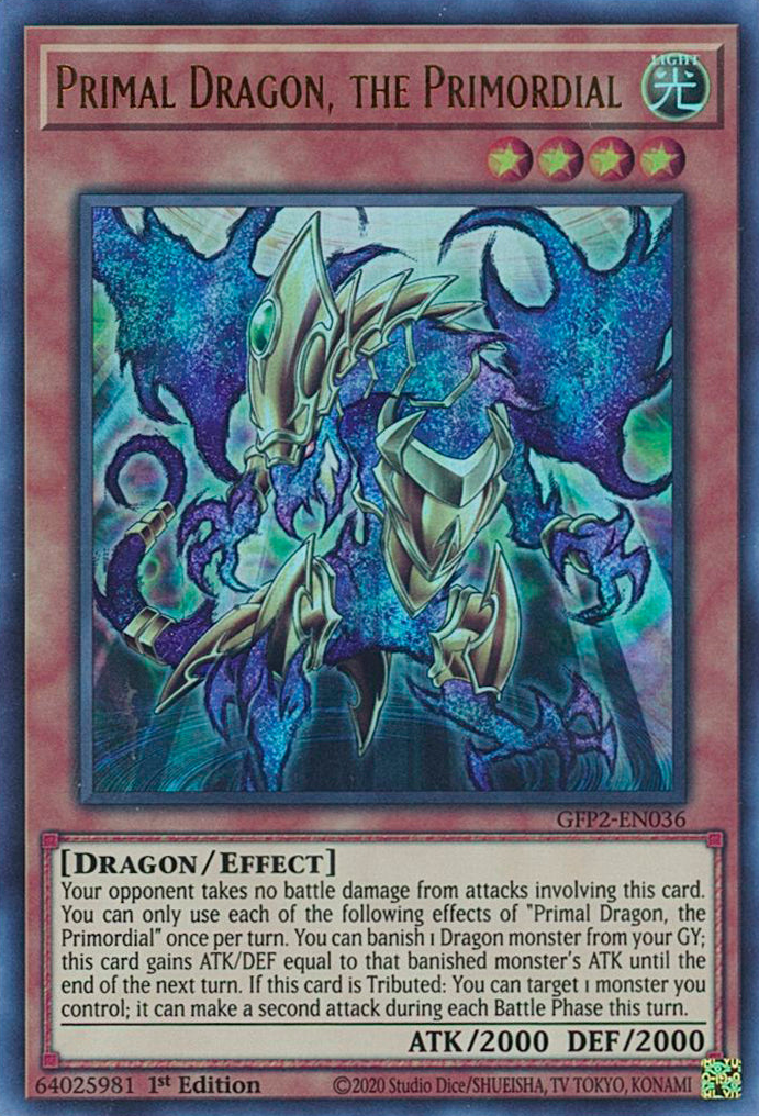 Primal Dragon, the Primordial [GFP2-EN036] Ultra Rare | Clutch Gaming