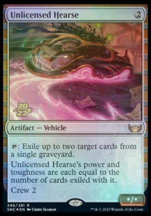 Unlicensed Hearse [Streets of New Capenna Prerelease Promos] | Clutch Gaming