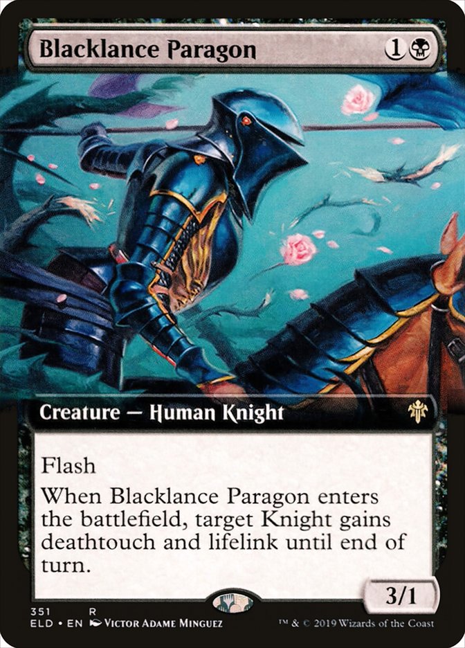 Blacklance Paragon (Extended Art) [Throne of Eldraine] | Clutch Gaming