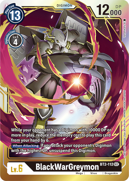 BlackWarGreymon [BT2-112] [Release Special Booster Ver.1.5] | Clutch Gaming