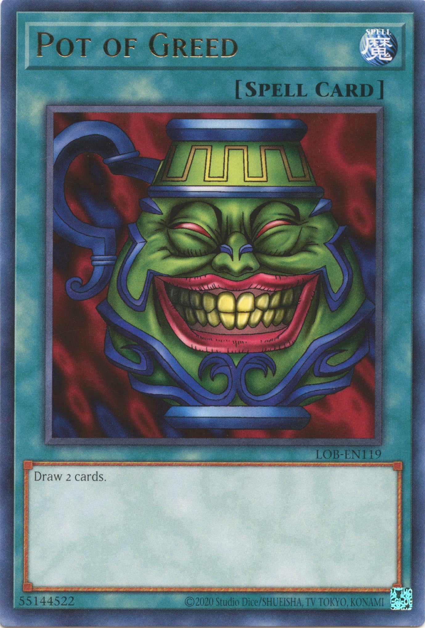 Pot of Greed (25th Anniversary) [LOB-EN119] Rare | Clutch Gaming