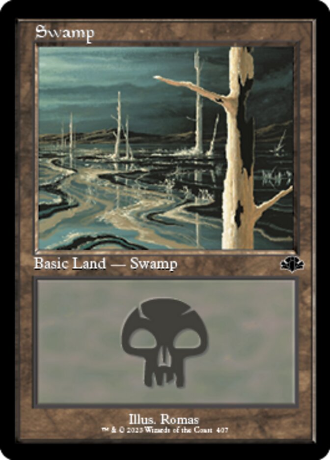 Swamp (407) (Retro) [Dominaria Remastered] | Clutch Gaming