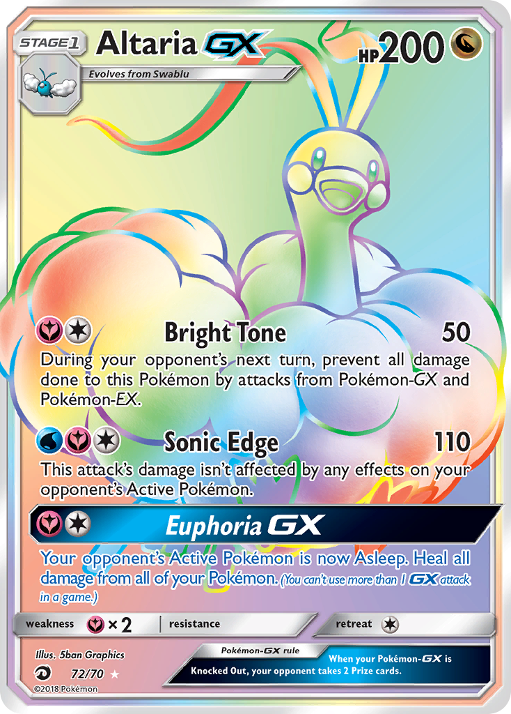 Altaria GX (72/70) [Sun & Moon: Dragon Majesty] | Clutch Gaming