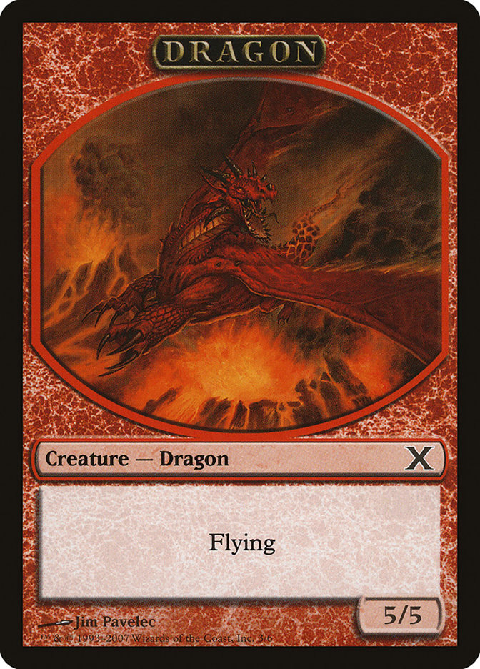 Dragon Token [Tenth Edition Tokens] | Clutch Gaming