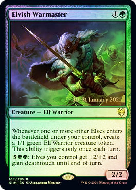 Elvish Warmaster [Kaldheim Prerelease Promos] | Clutch Gaming