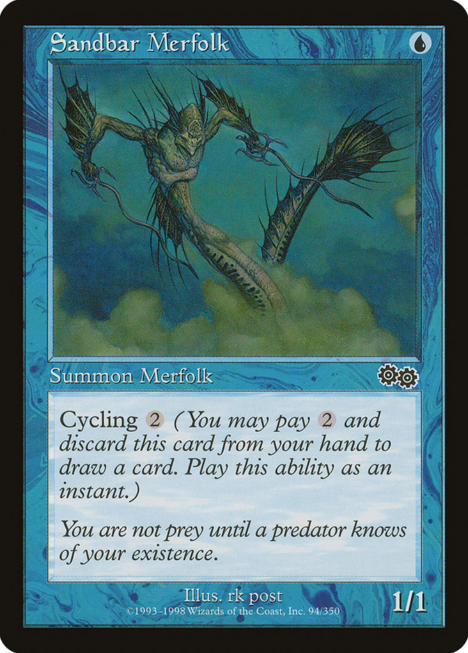 Sandbar Merfolk [Urza's Saga] | Clutch Gaming