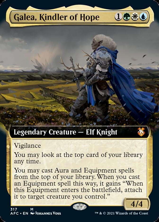 Galea, Kindler of Hope (Extended Art) [Dungeons & Dragons: Adventures in the Forgotten Realms Commander] | Clutch Gaming