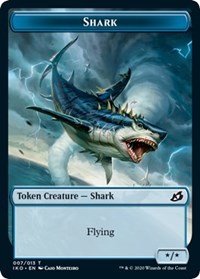 Shark // Human Soldier (004) Double-sided Token [Ikoria: Lair of Behemoths Tokens] | Clutch Gaming