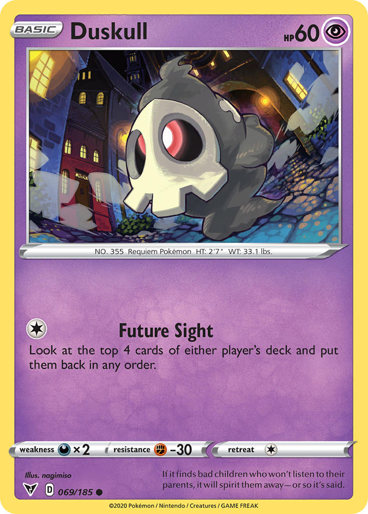 Duskull (069/185) [Sword & Shield: Vivid Voltage] | Clutch Gaming