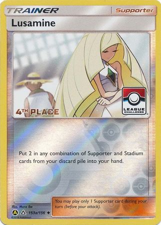 Lusamine (153a/156) (League Challenge Alt Art 4th Place) [Sun & Moon: Ultra Prism] | Clutch Gaming