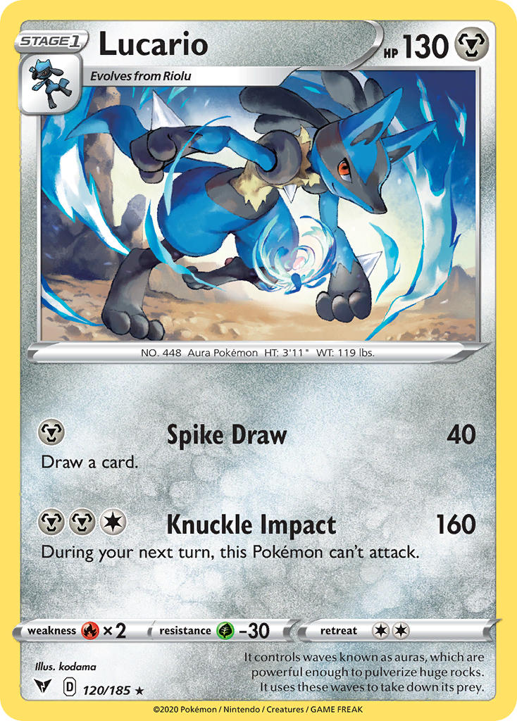 Lucario (120/185) [Sword & Shield: Vivid Voltage] | Clutch Gaming