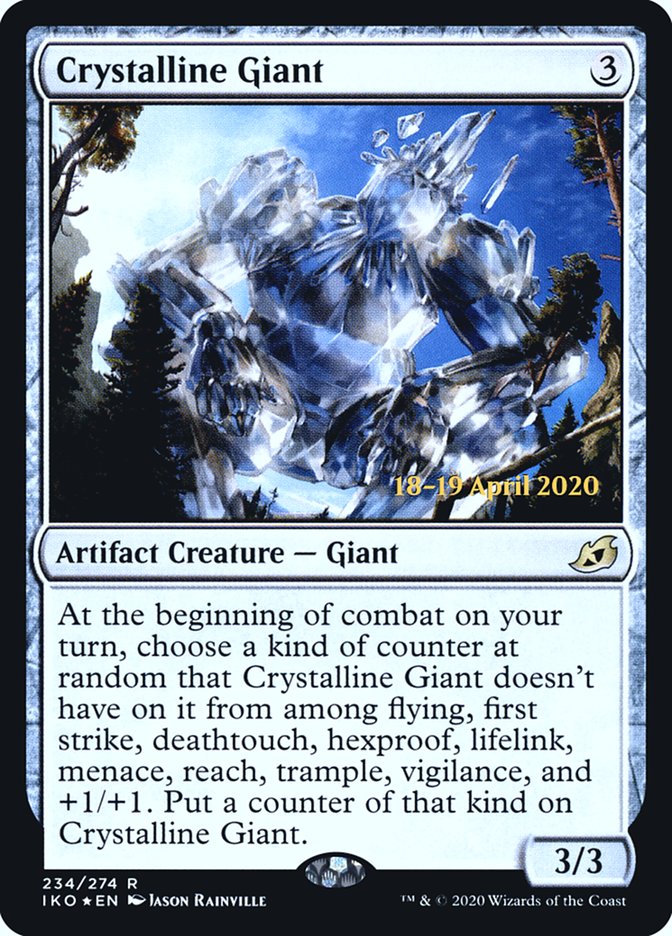 Crystalline Giant [Ikoria: Lair of Behemoths Prerelease Promos] | Clutch Gaming