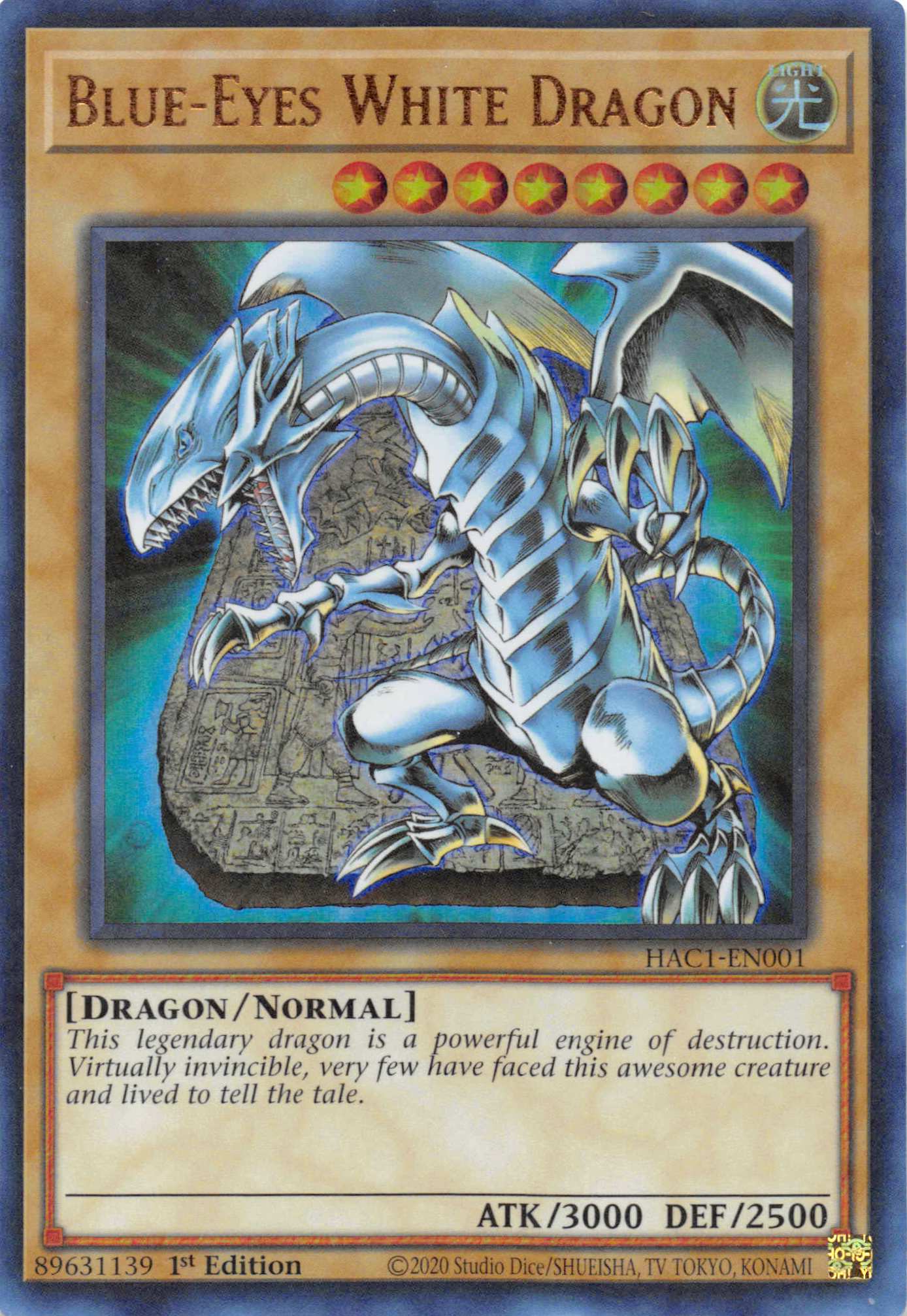 Blue-Eyes White Dragon (Duel Terminal) [HAC1-EN001] Parallel Rare | Clutch Gaming