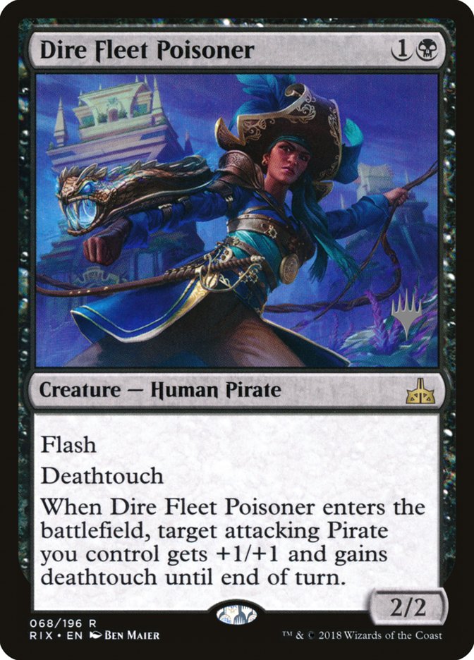 Dire Fleet Poisoner (Promo Pack) [Rivals of Ixalan Promos] | Clutch Gaming