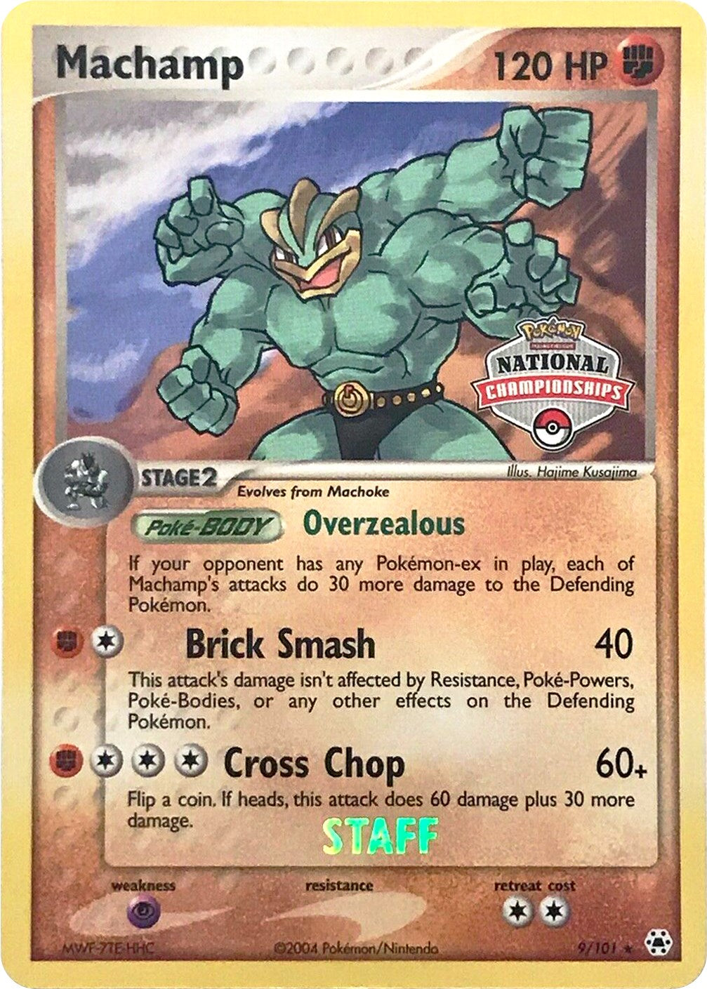 Machamp (9/101) (National Championships Promo) (Staff) [EX: Hidden Legends] | Clutch Gaming