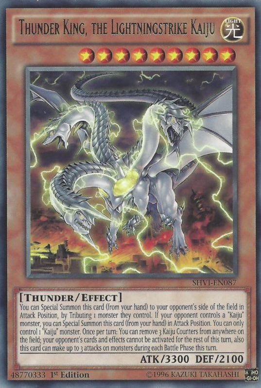 Thunder King, the Lightningstrike Kaiju [SHVI-EN087] Rare | Clutch Gaming