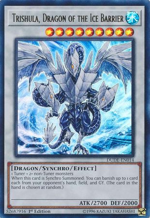 Trishula, Dragon of the Ice Barrier [DUDE-EN014] Ultra Rare | Clutch Gaming